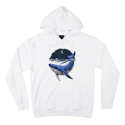 Killer Whale Orca Funny Whale Sea Ocean Moon Hoodie