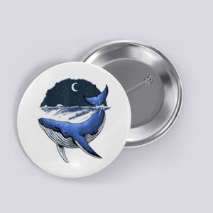 Killer Whale Orca Funny Whale Sea Ocean Moon Button