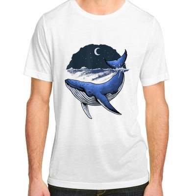 Killer Whale Orca Funny Whale Sea Ocean Moon Adult ChromaSoft Performance T-Shirt