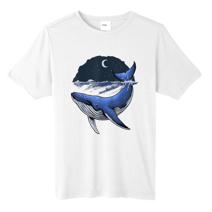 Killer Whale Orca Funny Whale Sea Ocean Moon Tall Fusion ChromaSoft Performance T-Shirt