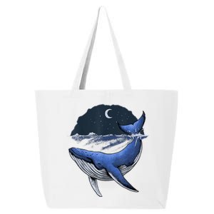 Killer Whale Orca Funny Whale Sea Ocean Moon 25L Jumbo Tote