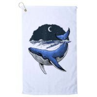 Killer Whale Orca Funny Whale Sea Ocean Moon Platinum Collection Golf Towel