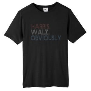 Kamala Walz Obviously 2024 Harris Waltz 2024 Election Gift Tall Fusion ChromaSoft Performance T-Shirt