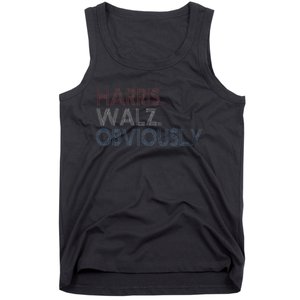 Kamala Walz Obviously 2024 Harris Waltz 2024 Election Gift Tank Top