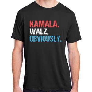 Kamala Walz Obviously For President Kamala Harris 2024 Adult ChromaSoft Performance T-Shirt