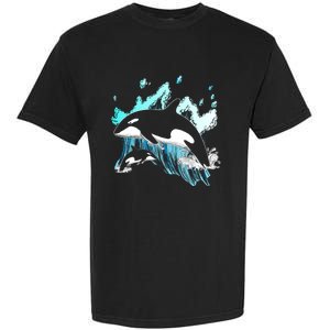 Killer Whale Ocean Lover Gift Idea Men Boys Kids Orca Great Gift Garment-Dyed Heavyweight T-Shirt