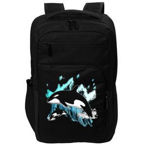 Killer Whale Ocean Lover Gift Idea Men Boys Kids Orca Great Gift Impact Tech Backpack