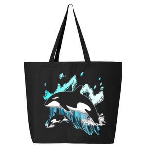 Killer Whale Ocean Lover Gift Idea Men Boys Kids Orca Great Gift 25L Jumbo Tote