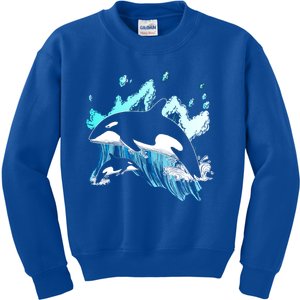 Killer Whale Ocean Lover Gift Idea Men Boys Kids Orca Great Gift Kids Sweatshirt