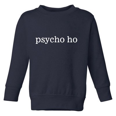 Khadija Wearing Psycho Ho Toddler Sweatshirt