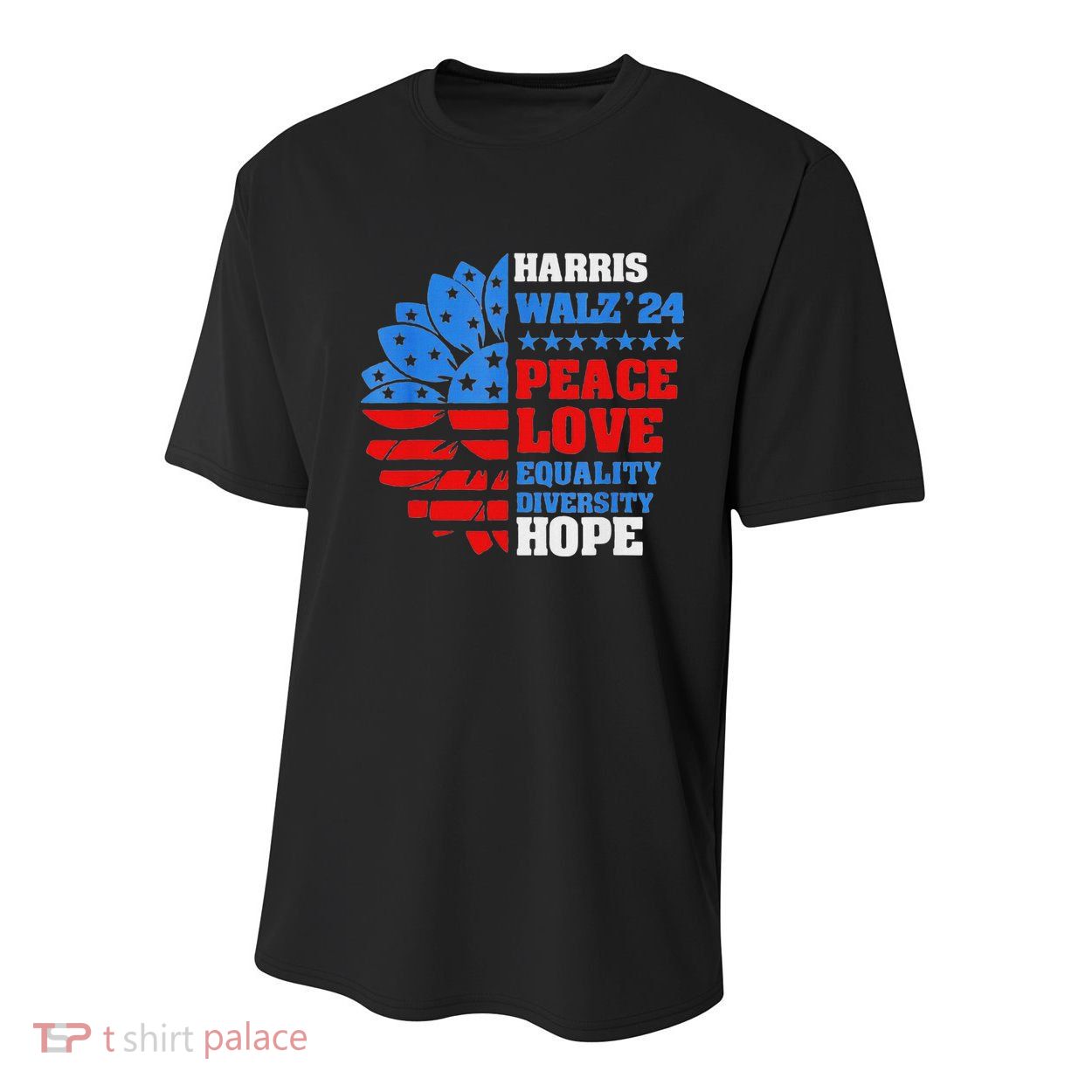 Kamala Walz Peace Love Equality Hope Diversity Youth Performance Sprint T-Shirt