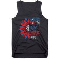 Kamala Walz Peace Love Equality Hope Diversity Gift Tank Top