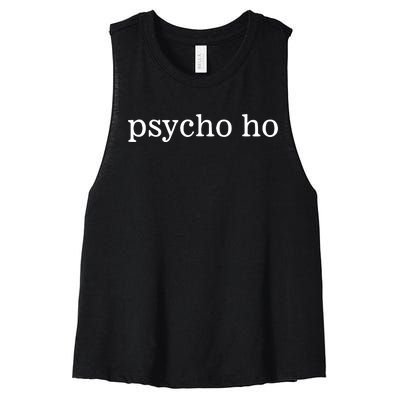 Khadija Wearing Psycho Ho Women's Racerback Cropped Tank