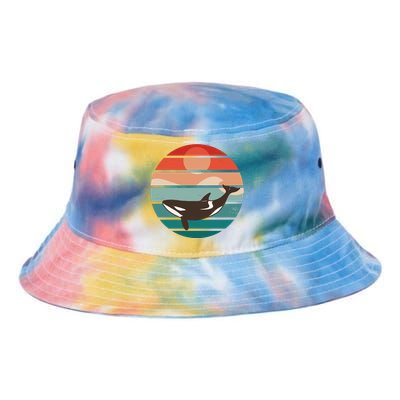 Killer Whale Retro Sunset Tie Dye Newport Bucket Hat