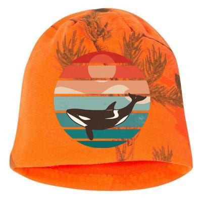 Killer Whale Retro Sunset Kati - Camo Knit Beanie