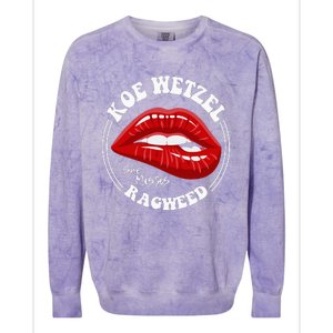 Koe Wetzel Ragweed She Misses Quote Colorblast Crewneck Sweatshirt