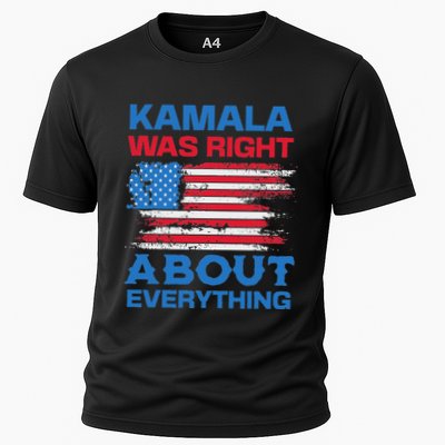 Kamala Was Right About Everything American Flag Performance Shirt