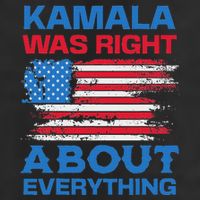 Kamala Was Right About Everything American Flag Adult Drive Performance Visor