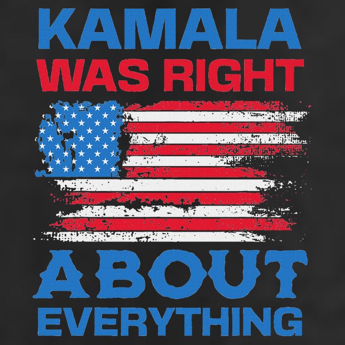 Kamala Was Right About Everything American Flag Adult Drive Performance Visor