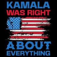 Kamala Was Right About Everything American Flag 16 in Basic Backpack
