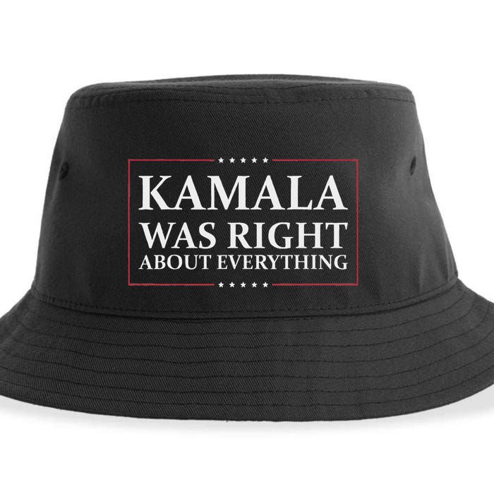 Kamala Was Right About Everything Sustainable Bucket Hat