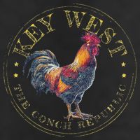 Key West Rooster Fl The Conch Republic Funny Souvenir 7 Panel Mesh Trucker Snapback Hat