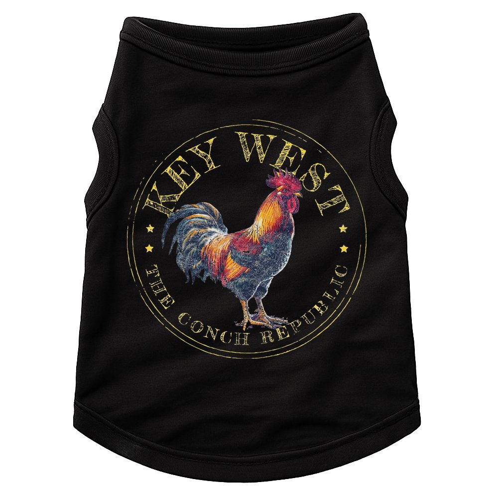 Key West Rooster Fl The Conch Republic Funny Souvenir Doggie Tank