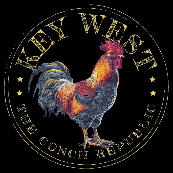 Key West Rooster Fl The Conch Republic Funny Souvenir Doggie Tank