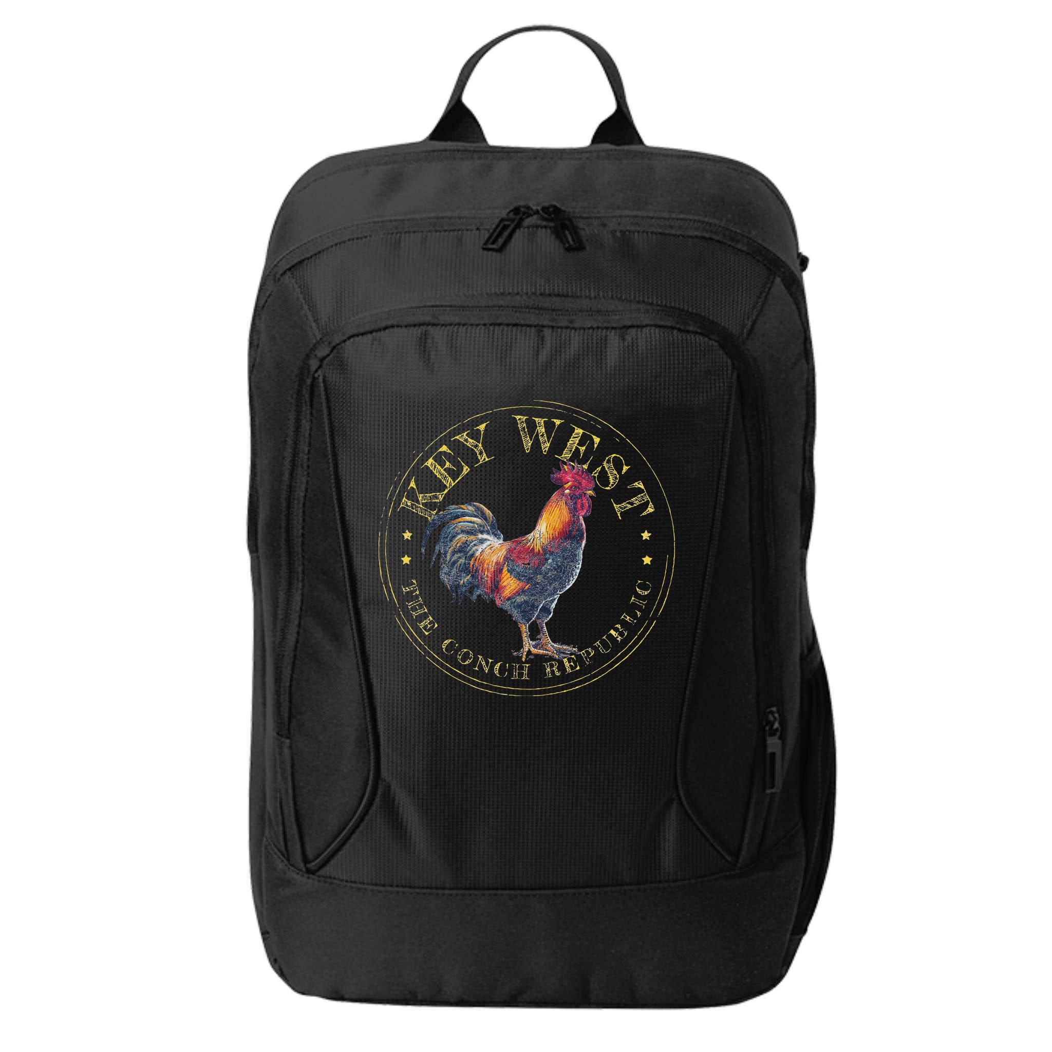 Key West Rooster Fl The Conch Republic Funny Souvenir City Backpack