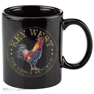 Key West Rooster Fl The Conch Republic Funny Souvenir 11oz C Handle Ceramic Mug