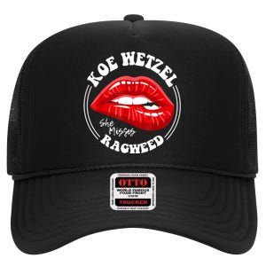 Koe Wetzel Ragweed She Misses Quote High Crown Mesh Back Trucker Hat