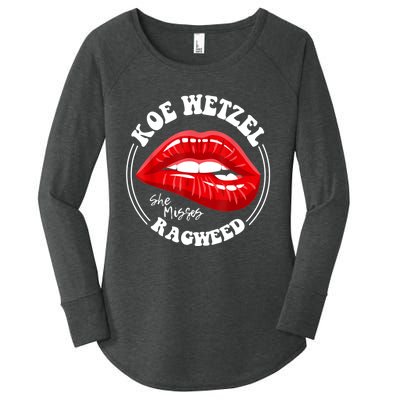 Koe Wetzel Ragweed She Misses Quote Women's Perfect Tri Tunic Long Sleeve Shirt