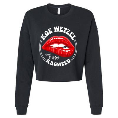 Koe Wetzel Ragweed She Misses Quote Cropped Pullover Crew