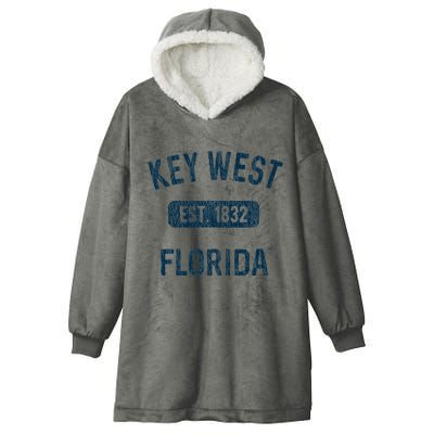 Key West Souvenirs Gift Florida Keys Fl Vintage Hooded Wearable Blanket