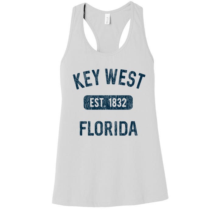 Key West Souvenirs Gift Florida Keys Fl Vintage Women's Racerback Tank