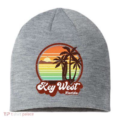 Key West Souvenirs Florida Vintage Surf Surfing Retro 70s Sustainable Beanie