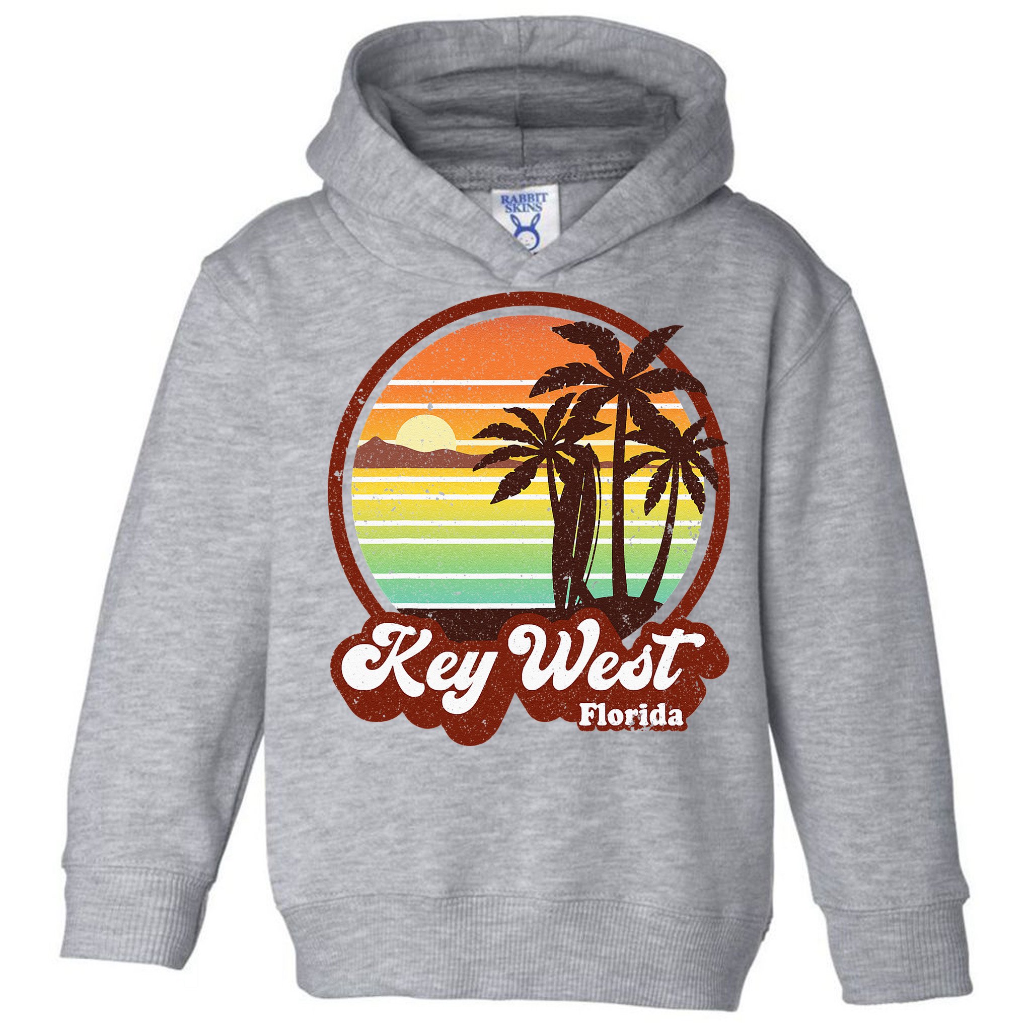 Key West Souvenirs Florida Vintage Surf Surfing Retro 70s Toddler Hoodie