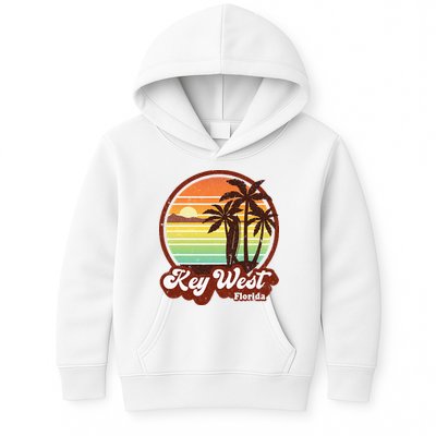Key West Souvenirs Florida Vintage Surf Surfing Retro 70s Kids Hoodie