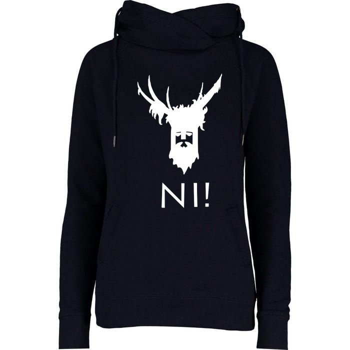 Knights Who Say Ni (2) Womens Funnel Neck Pullover Hood