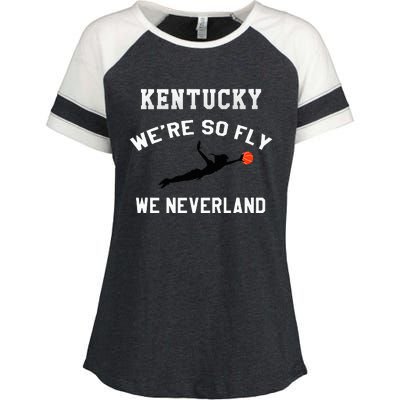 Kentucky WeRe So Fly We Neverland Enza Ladies Jersey Colorblock Tee