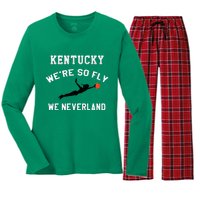 Kentucky WeRe So Fly We Neverland Women's Long Sleeve Flannel Pajama Set 