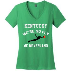 Kentucky WeRe So Fly We Neverland Women's V-Neck T-Shirt