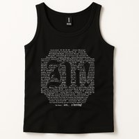 Knights Who Say Ni! of Typography Holy Grail Scene Script Tank Top