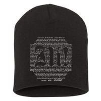 Knights Who Say Ni! of Typography Holy Grail Scene Script Short Acrylic Beanie