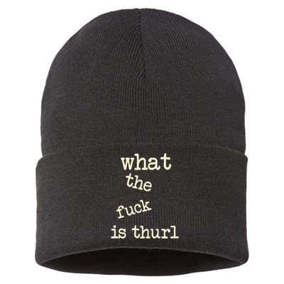 Kur7947 What The Fuck Is Thurl Sustainable Knit Beanie