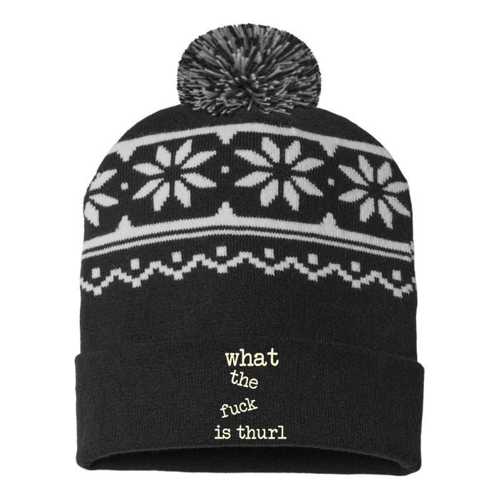 Kur7947 What The Fuck Is Thurl USA-Made Snowflake Beanie