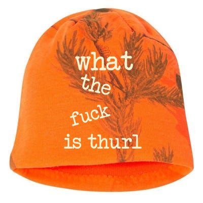 Kur7947 What The Fuck Is Thurl Kati - Camo Knit Beanie