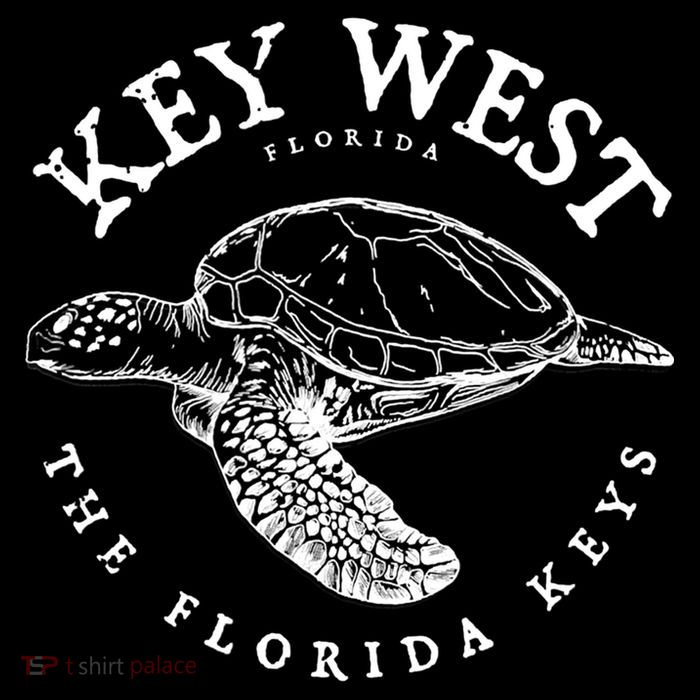 Key West Turtle Florida Keys Scuba Fishing Diving Tee Drawstring Bag