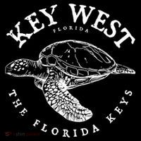Key West Turtle Florida Keys Scuba Fishing Diving Tee Poster