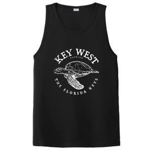 Key West Turtle Florida Keys Scuba Fishing Diving Tee PosiCharge Competitor Tank